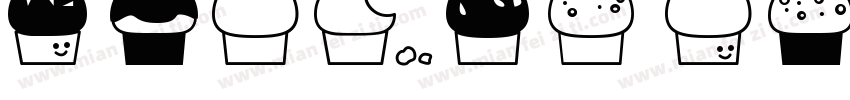 Orange Cupcakes字体转换